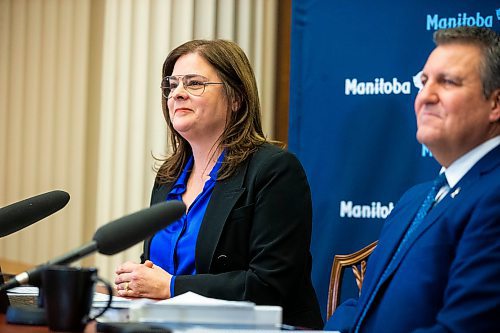 MIKAELA MACKENZIE / WINNIPEG FREE PRESS

Premier Heather Stefanson and finance minister Cliff Cullen announce the budget to media at the Manitoba Legislative Building in Winnipeg on Tuesday, March 7, 2023. For &#x2014; story.

Winnipeg Free Press 2023.