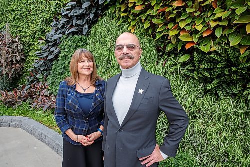 MIKE DEAL / WINNIPEG FREE PRESS
Moe Levy and Gail Asper in the Babs Asper Display House at The Leaf where the Asper Foundation helped pave the way for the award winning vertical garden. Moe Levy is the first executive director of Asper Foundation and after 23 years with the foundation is retiring.
See Kevin Rollason story
230307 - Tuesday, March 07, 2023.