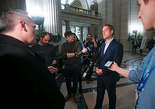 JOHN WOODS / WINNIPEG FREE PRESS
Loren Remillard, President and CEO at The Winnipeg Chamber of Commerce, comments on the Manitoba Budget released today Monday, March 7, 2023 at the Manitoba Legislature. 

Re: ?