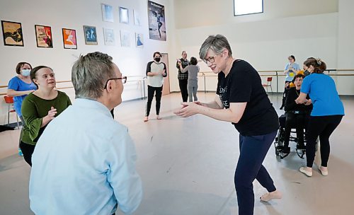 RUTH BONNEVILLE / WINNIPEG FREE PRESS 

ENT - RWB ExplorAbility

Jacqui Ladwig, the instructor/co-ordinator, gives direction to Brent in RWB's  ExplorAbility Class on Wednesday. 

Subject:  ExplorAbility class at the RWB. This program aims to make dance more accessible with classes tailored to those diagnosed with Parkinson&#x573; and neurodiverse adults. Will be dropping in on the latter class today to observe and interview students and Jacqui Ladwig, the instructor/co-ordinator.  

See story by Eva Wasney


March 10th, 2023
