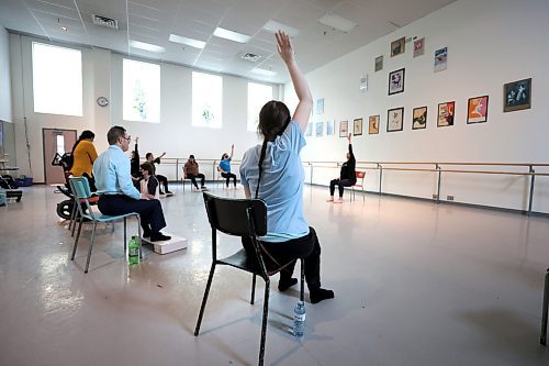 RUTH BONNEVILLE / WINNIPEG FREE PRESS 

ENT - RWB ExplorAbility

Students start the class seated before moving about the room through dance. 

Subject:  ExplorAbility class at the RWB. This program aims to make dance more accessible with classes tailored to those diagnosed with Parkinson&#x573; and neurodiverse adults. Will be dropping in on the latter class today to observe and interview students and Jacqui Ladwig, the instructor/co-ordinator.  

See story by Eva Wasney


March 10th, 2023
