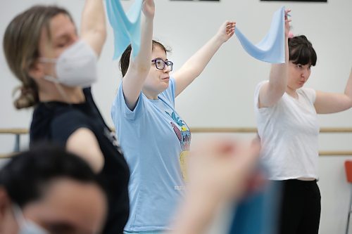 RUTH BONNEVILLE / WINNIPEG FREE PRESS 

ENT - RWB ExplorAbility

Javan swirls around a scarf  creating interesting moves while dancing  in RWB's  ExplorAbility Class on Wednesday. 

Subject:  ExplorAbility class at the RWB. This program aims to make dance more accessible with classes tailored to those diagnosed with Parkinson&#x573; and neurodiverse adults. Will be dropping in on the latter class today to observe and interview students and Jacqui Ladwig, the instructor/co-ordinator.  

See story by Eva Wasney


March 10th, 2023
