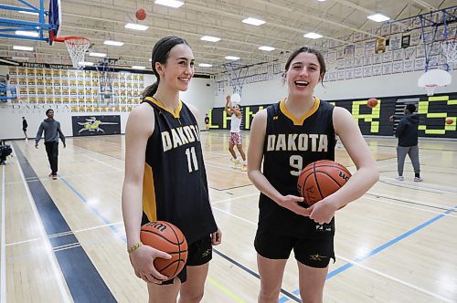 RUTH BONNEVILLE / WINNIPEG FREE PRESS 

SPORTS - bball

Photo of sisters Izzi (grade 11) and Kyu Fust (right, grade 12), No 1 and 2 in the poll, from the Dakota Lancers

Story for Free Press High school top 10 poll for varsity girls basketball

 Sawatzky story

March 10th, 2023
