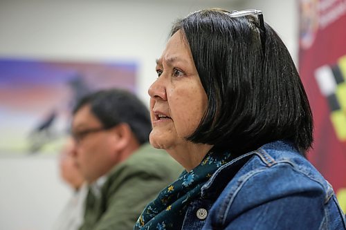 RUTH BONNEVILLE / WINNIPEG FREE PRESS 

LOCAL - Shamattawa

SHAMATTAWA FIRST NATION DECLARES STATE OF EMERGENCY

 SHAMATTAWA FIRST NATION CHIEF JORDNA HILL AND GRAND CHIEF CATHY MERRICK SPEAK TO THE MEDIA ABOUT  THE SITUATION IN THEIR COMMUNITY AFTER THE FIRE AT MKO WINNIPEG OFFICE MAIN BOARDROOM ON ELLICE AVENUE MONDAY. 

March 13th, 2023

