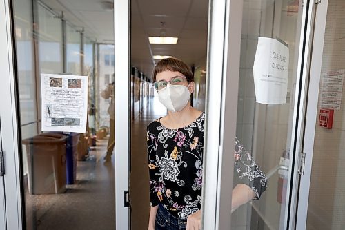 RUTH BONNEVILLE / WINNIPEG FREE PRESS 

LOCAL - mask anniversary

Photo of Jennifer Doering, a biology instructor at the U of M, at one of the entrance doors of her building, the Biological science building, University of Manitoba.  The University is looking a dropping the mask mandate at the end of the winter season in the spring of this year. 


Story: Saturday special on the 1-year anniversary of mask restrictions being dropped - Jennifer Doering, a biology instructor at the U of M, advocated with the faculty union to keep the mask mandate on campus. Compliance in the year since, she says, has dropped considerably.

Malak Abas story.


March 3rd,,  2023