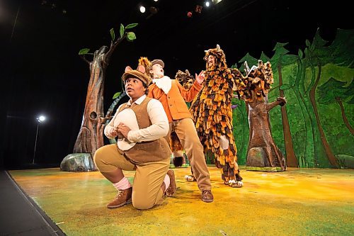 Mike Sudoma/Winnipeg Free Press
(Left to right) Aimee Louise Bevan Anna Nicholson and Aaron Dart take the stage as Mouse, Fox and the Gruffalo as The Gruffalo comes to the Manitoba Theatre for Young People this weekend.
March 15, 2023 