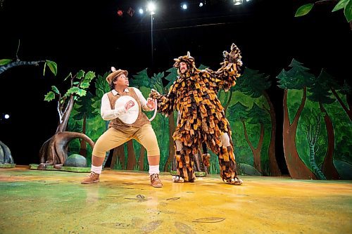 Mike Sudoma/Winnipeg Free Press
(Left to right) Aimee Louise Bevan and Aaron Dart take the stage as Mouse and the Gruffalo as The Gruffalo comes to the Manitoba Theatre for Young People this weekend.
March 15, 2023 