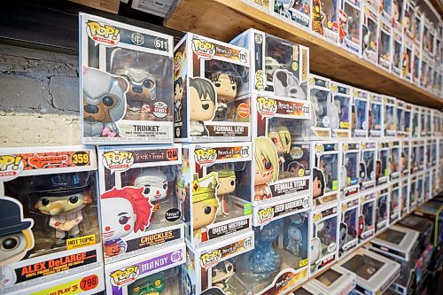 MIKE DEAL / WINNIPEG FREE PRESS
Funko Pop figures.
Les David, owner of Hollywood Toy &amp; Poster Company at 1-692 Osborne Street, which stocks highly collectible, pop culture memorabilia - most of which was unavailable in the city, before he came along in September (he sources most of what's in the store from the States, or has been collecting it, new-in-box, since the 1980s).
See David Sanderson story
230315 - Wednesday, March 15, 2023.