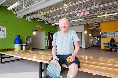 Mike Sudoma/Winnipeg Free Press
Brian Mackenzie in between pickle ball matches at the Winakwa Community Club Friday morning
March 17, 2023 