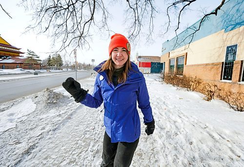 RUTH BONNEVILLE / WINNIPEG FREE PRESS 

VOLUNTEER - Alice Ramsay

Photo of Alice Ramsay who volunteers for Into the Cold and walks over 3kms to work everyday.  Pic of her on Salter Friday. 

Photo of  Alice Ramsay for March 20 column:
She is currently participating in Into the Cold, an annual fundraiser for Main Street Project. The fundraiser asks volunteers to raise funds for MSP while encouraging them to get outdoors to do some sort of physical activity. 

March 17th, 2023

