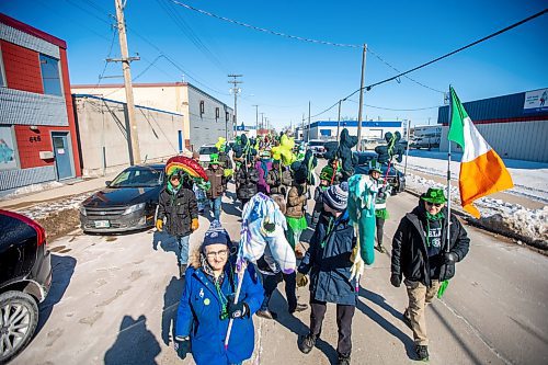 MIKAELA MACKENZIE / WINNIPEG FREE PRESS

The St. Patrick&#x2019;s Day parade makes its way down Erin Street after leaving from the Irish Cultural Centre in Winnipeg on Saturday, March 18, 2023. Standup.

Winnipeg Free Press 2023.