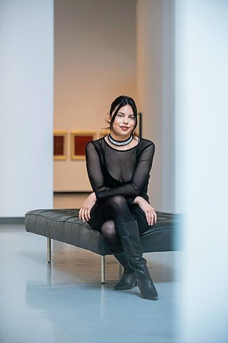 MIKAELA MACKENZIE / WINNIPEG FREE PRESS

Marie-Anne Redhead, the new Assistant Curator of Indigenous &amp; Contemporary Art at WAG-Qaumajuq, poses for a photo in the Robert Houle exhibit at the gallery in Winnipeg on Monday, March 20, 2023. For Jen story.

Winnipeg Free Press 2023.