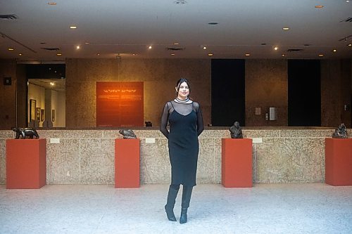 MIKAELA MACKENZIE / WINNIPEG FREE PRESS

Marie-Anne Redhead, the new Assistant Curator of Indigenous &amp; Contemporary Art at WAG-Qaumajuq, poses for a photo in the gallery in Winnipeg on Monday, March 20, 2023. For Jen story.

Winnipeg Free Press 2023.