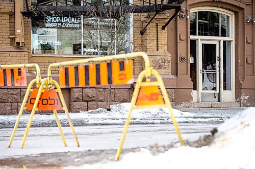 MIKAELA MACKENZIE / WINNIPEG FREE PRESS

Albert Street, blocked off for construction, in front of Plant Lab Botanical Design in Winnipeg on Monday, March 20, 2023. For Chris story.

Winnipeg Free Press 2023.