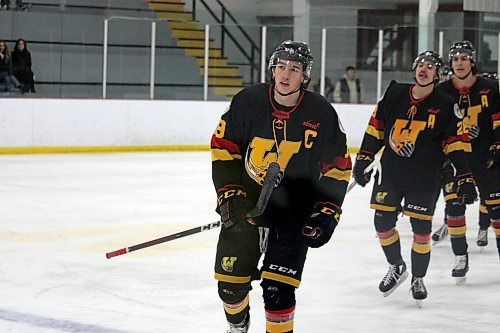 Despite only suiting up for 36 contests this season due to an injury, Waywayseecapopo Wolverines captain Andrew Boucher's 1.42-points-per-game average was the third-best in the Manitoba Junior Hockey League this season. (Photos by Lucas Punkari/The Brandon Sun)