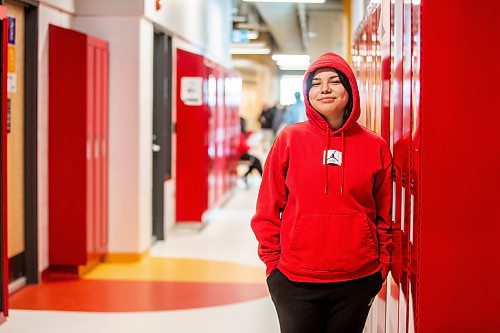 MIKAELA MACKENZIE / WINNIPEG FREE PRESS

Grade nine student and junior chief of the school junior chief and council Marley Cook poses for a photo at Bloodvein River School on Bloodvein First Nation on Thursday, March 9, 2023. For Maggie Macintosh story.

Winnipeg Free Press 2023.