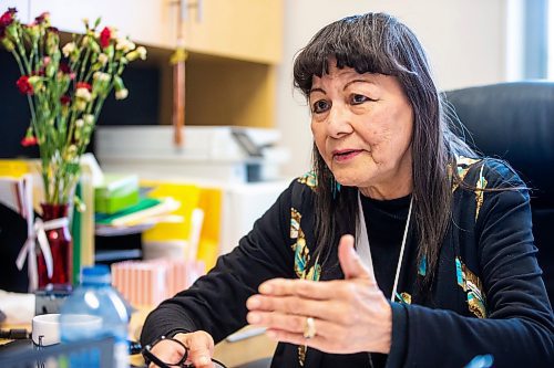 MIKAELA MACKENZIE / WINNIPEG FREE PRESS

Principal Irene Rupp speaks to the Free Press in her office at Bloodvein River School on Bloodvein First Nation on Thursday, March 9, 2023. For Maggie Macintosh story.

Winnipeg Free Press 2023.