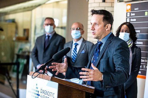 MIKAELA MACKENZIE / WINNIPEG FREE PRESS

Dr. Ryan Amadeo, director of the Pain Clinic, speaks at a funding announcement expanding the Manitoba pain program at a press conference at the Health Sciences Centre in Winnipeg on Thursday, March 23, 2023. For Katie/Erik story.

Winnipeg Free Press 2023.