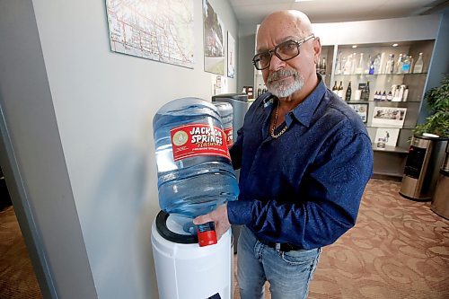 JOHN WOODS / WINNIPEG FREE PRESS
Chris Garrick, president of Jackson Springs Water Corporation, photographed in his water bottling facility in Winnipeg Monday, March 27, 2023. 

Re: pursaga