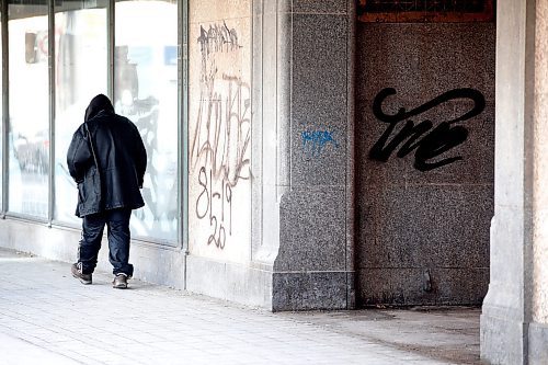 JOHN WOODS / WINNIPEG FREE PRESS
Graffiti tags on the former Hudson Bay building at Memorial and Portage in Winnipeg Tuesday, March 28, 2023. Southern Chiefs Organization, who was gifted the building, says they running behind schedule and are working on their development plans.

Re: sanders