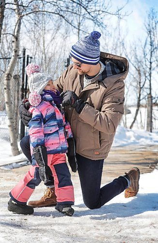 RUTH BONNEVILLE / WINNIPEG FREE PRESS 

Weather Standup

Penelope Heil (31/2yrs), goofs around as her dad, Bill Heil, buddies her up before playing near the sod hut at Fort Whyte Tuesday.  

Story about March temperatures lower than average.


March 28th, 2023