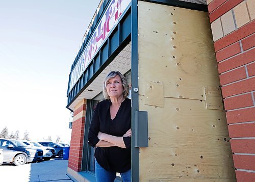 RUTH BONNEVILLE / WINNIPEG FREE PRESS 

Biz - Break-ins

Photo of Sonja Holodryga, owner of Waverley Hair Design, standing next to her front door which is boarded up due to a recent break-in

Story: Waverley Hair Design was broken into in late February, and the door needed repairing. This is for a 49.8 feature on the rise in biz break-ins. 


March 28th, 2023