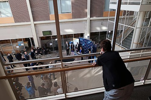 29032023
Manitoba Premier Heather Stefanson speaks during an announcement at the Brandon Regional Health Centre on Wednesday. 
(Tim Smith/The Brandon Sun)
