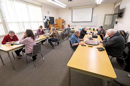 Mike Sudoma/Winnipeg Free Press
Winnipeg Scrabble Club gets warmed up at the Canadian Mennonite University Thursday evening 
March 30, 2023 