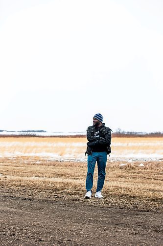 MIKAELA MACKENZIE / WINNIPEG FREE PRESS

Seidu Mohammed poses for a photo near where he crossed the border in Emerson on Monday, April 3, 2023.  For Chris story.

Winnipeg Free Press 2023.