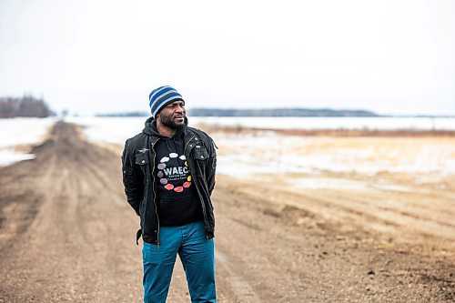 MIKAELA MACKENZIE / WINNIPEG FREE PRESS

Seidu Mohammed poses for a photo near where he crossed the border in Emerson on Monday, April 3, 2023.  For Chris story.

Winnipeg Free Press 2023.