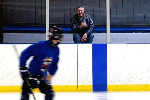 JOHN WOODS / WINNIPEG FREE PRESS
Hockey dad and former Winnipeg mayor Brian Bowman watches his son&#x2019;s hockey practice at River Heights C.C. Monday, April 3, 2023. 

Re: