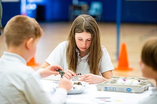 MIKAELA MACKENZIE / WINNIPEG FREE PRESS

Grade five student (and Ukrainian newcomer) Vira Pirniak makes a Pysanky egg at Immaculate Heart of Mary School in Winnipeg on Thursday, April 6, 2023. For Malak story.

Winnipeg Free Press 2023.