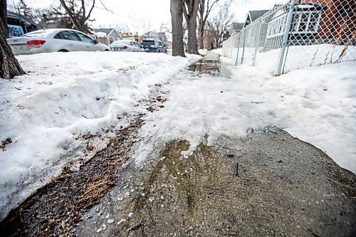 MIKAELA MACKENZIE / WINNIPEG FREE PRESS

Slushy, icy sidewalks with compacted snow that has frozen into hazardous ice in River Heights on Monday, April 10, 2023. For Brent Bellamy story.

Winnipeg Free Press 2023.