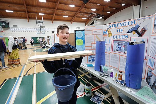 RUTH BONNEVILLE / WINNIPEG FREE PRESS 

Local stdup - Science Fair 

&#xc9;cole River Heights Grade 7 student, Jake Baumgartner, shows off his science fair project on the different strengths of glue in the Tec Voc gymnasium at the 53rd Annual Winnipeg Schools&#x2019; Science Fair on Wednesday.

More info: Winnipeg School Division holds its 53rd Annual Science Fair at Tec Voc High School on Wednesday, April 12. The event includes over 100 diverse projects from more than 260 students across the division in Grades 7 to 12.  Science Fair provides students with opportunities to explore a topic of personal interest and make meaningful connections to the curriculum while engaged in authentic scientific processes/thinking. 


April 12th, 2023