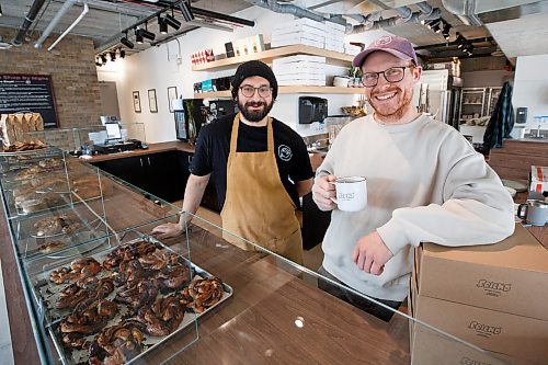 Mike Deal / Winnipeg Free Press
Friends Max Palay (left) and Drew McGillawee (right) have opened a new bakery by day and pizza shop by night in South Osborne, Friend Bakery and Pizza, 380 Osborne Street. 
230413 - Thursday, April 13, 2023.