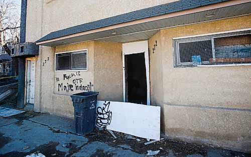 JOHN WOODS / WINNIPEG FREE PRESS
Building at 272 Selkirk that had a fire on the weekend is photographed Monday, April 17, 2023. 

Re: