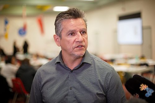 Mike Deal / Winnipeg Free Press
Jason Whitford, President and CEO of End Homelessness Winnipeg, during a national homelessness forum that took place Tuesday at Sergeant Tommy Prince Place, 90 Sinclair Street.
230418 - Tuesday, April 18, 2023.