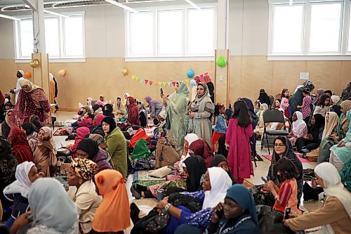 Members of Manitoba’s Muslim community gathered at the Provincial Exhibition of Manitoba Display Building No. II in Brandon on Friday morning in celebration of Eid al-Fitr (festival of breaking the fast). (Tim Smith/The Brandon Sun)