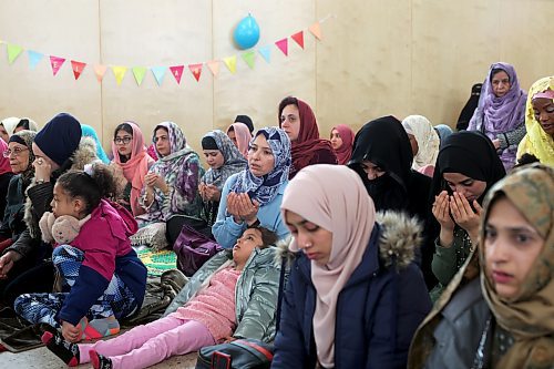 Members of Manitoba’s Muslim community gathered at the Provincial Exhibition of Manitoba Display Building No. II in Brandon on Friday morning in celebration of Eid al-Fitr (festival of breaking the fast). (Tim Smith/The Brandon Sun)