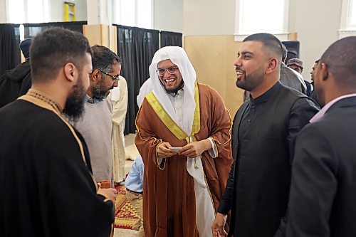 Members of Manitoba’s Muslim community gathered at the Provincial Exhibition of Manitoba Display Building No. II in Brandon on Friday morning in celebration of Eid al-Fitr (festival of breaking the fast). (Tim Smith/The Brandon Sun)