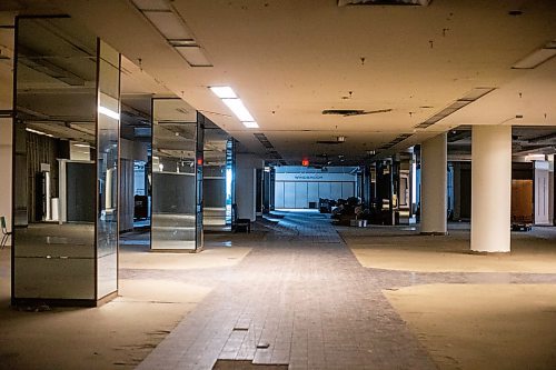 MIKAELA MACKENZIE / WINNIPEG FREE PRESS

The third floor of The Bay, now empty and shuttered before being renovated by the Southern Chiefs' Organization, in Winnipeg on Friday, April 21, 2023.

Winnipeg Free Press 2023.