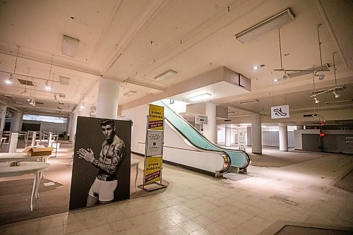 MIKAELA MACKENZIE / WINNIPEG FREE PRESS

A lone Justin Bieber blow-up on the second floor at The Bay, now empty and shuttered before being renovated by the Southern Chiefs' Organization, in Winnipeg on Friday, April 21, 2023.

Winnipeg Free Press 2023.