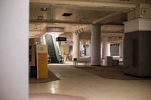 MIKAELA MACKENZIE / WINNIPEG FREE PRESS

The second floor at The Bay, now empty and shuttered before being renovated by the Southern Chiefs' Organization, in Winnipeg on Friday, April 21, 2023.

Winnipeg Free Press 2023.