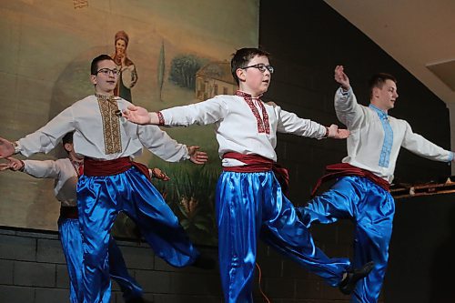 Outside of serving food, Tryzub's Borscht Fest also featured entertainment in the form of traditional Ukrainian dancers, several of whom come from families who fled Europe due to Russia's invasion, and continued occupation, of their mother country. (Kyle Darbyson/The Brandon Sun) 