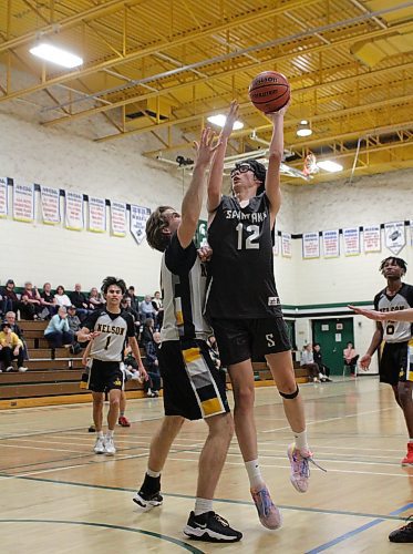 Max Winters was a graduating all-star with the Neelin Spartans in 2023. (Thomas Friesen/The Brandon Sun)