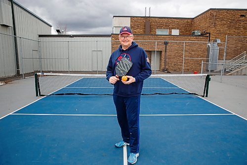 Mike Deal / Winnipeg Free Press
Greg Blanchard started playing pickleball three years ago once he retired, he's now a full-on enthusiast. Back in the winter of 2020, during part of our COVID lockdowns, Greg and some friends would go out and clear the snow from the tennis courts on Wellington Avenue so they could play pickleball safely outside.
230428 - Friday, April 28, 2023.