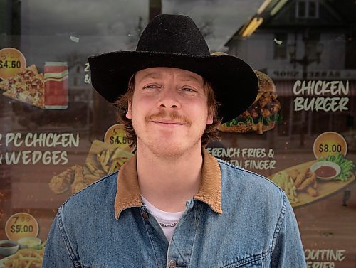 JESSICA LEE / WINNIPEG FREE PRESS

Amos Nadlersmith, also known as Amos the Kid, poses for a photo April 28, 2023 at Pizza Bite where he is releasing his album May 3.

Reporter: Ben Waldman