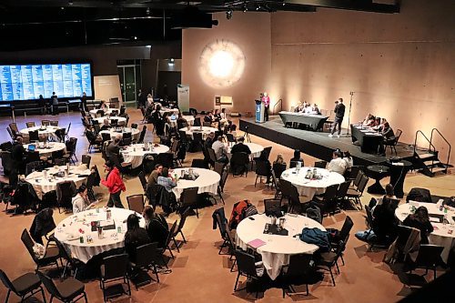  The Canadian Museum for Human Rights hosted the Canadian High School Ethics Bowl on Saturday, April 29, 2023. (Tyler Searle / Winnipeg Free Press).