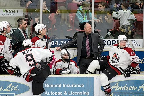 Virden Oil Capitals head coach and general manger Tyson Ramsey called this year's Virden Oil Capitals team a special one following Saturday's season-ending loss to the Steinbach Pistons in Game 5 of the Manitoba Junior Hockey League final. (Lucas Punkari/The Brandon Sun)