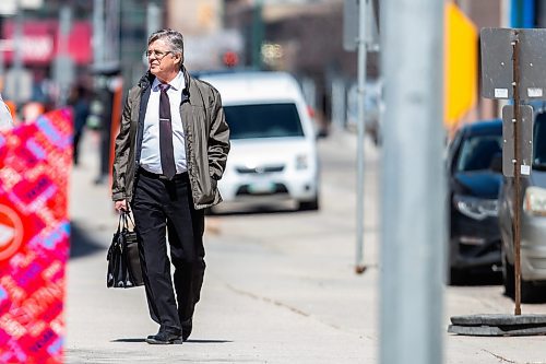 MIKAELA MACKENZIE / WINNIPEG FREE PRESS
 
Dr. Arcel Bissonnette arrives at the Law Courts for the first day of evidence in his trial in Winnipeg on Monday, May 1, 2023. 

Winnipeg Free Press 2023.